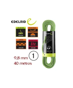 boa gym 9,8mm 40m (oasis) – cuerda para rocódromo – edelrid
