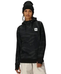 686 Bonded fleece black vapors sudadera técnica de mujer