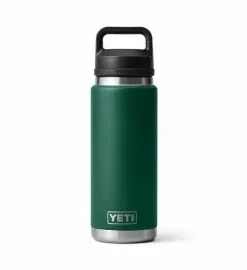 Botella Térmica Yeti Rambler 26oz Bottle Chug (769ml) Black Forest Green