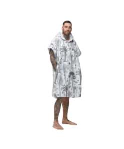 After Essentials Botanical grey poncho
