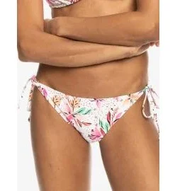 Braguita de Bikini Roxy Printed Beach Classics Tide Side Blanco Tropical