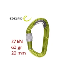 bulletproof screw (oasis) – mosquetón de rosca con antidesgaste – edelrid