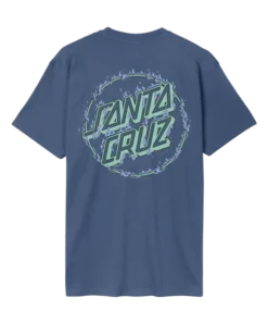 Santa Cruz Burnt Opus Oversized heritage blue camiseta
