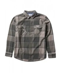 Vissla Central Coast Eco Flannel vintage green camisa
