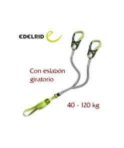 cable comfort vi – disipador ferrata con giratorio – edelrid