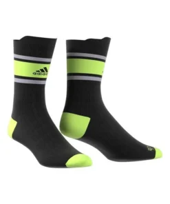 Calcetines Clásicos Adidas Alphaskin Ultralight Performance Negro y Fluor