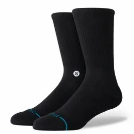Calcetines Stance Icon Crew Negro-Blanco Unisex