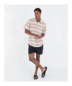Camisa Hurley Lido Stripe Para Hombre