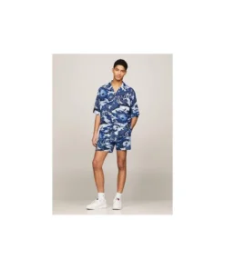 Camisa Tommy Hilfiger Hawaian Camp Para Hombre