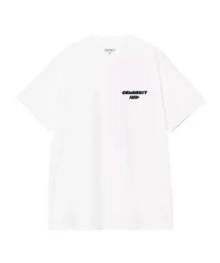 Camiseta Hombre Carhartt WIP Wiptopia Blanca Negra