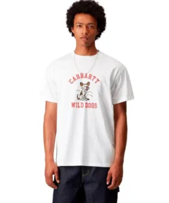 Camiseta Hombre Carhartt WIP Wild Dog Blanco