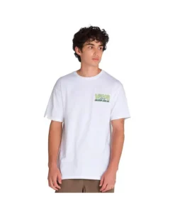 Camiseta Hombre Vans Shop Front Blanca Verde