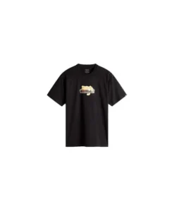 Camiseta Hombre Vans Times Up SS Negra