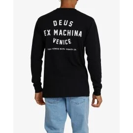 Camiseta de manga larga Deus Ex Machina Venice Address Negra