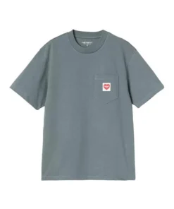 Camiseta Mujer Carhartt WIP Pocket Heart Azul