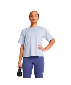 Camiseta Mujer Puma Tad Essential Relaxed Celeste