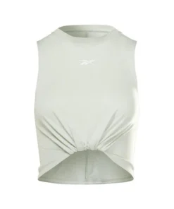 Camiseta Mujer Reebok Gathered Solid Verde
