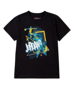 Camiseta Niño/a Jordan Negra Naranja