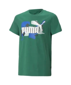 Camiseta Niño Puma ESS Street Art Verde