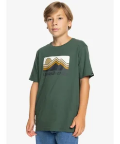 Camiseta Quiksilver Gradient Mountains Para Niños