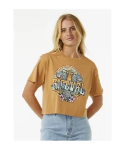 Camiseta Rip Curl Block Party Para Mujer