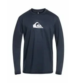 Licra de manga larga Quiksilver Solid Streak UPF 50+ Boy Azul Marino (8-16 años)