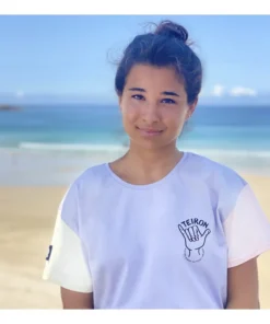 Camiseta Teiron Hang Loose Lavanda Para Mujer