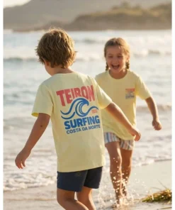 Camiseta Teiron Ola Grande Para Niños