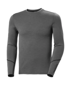 Camiseta Termica Hombre Helly Hansen Lifa Merino Gris