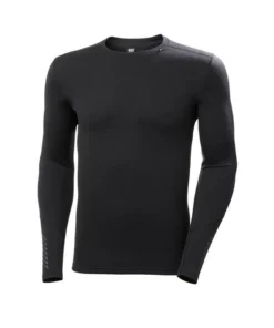 Camiseta Termica Hombre HH Lifa Merino Negro