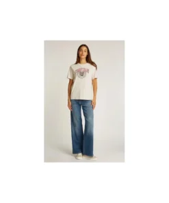 Camiseta Tommy Hilfiger Tiger Varsity Para Mujer
