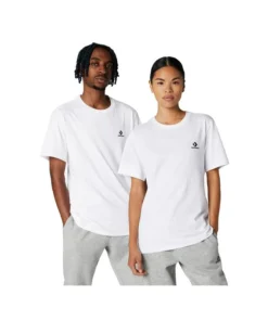 Camiseta Unisex Converse Star Chevron Blanca