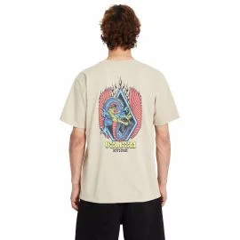 Camiseta Volcom Draggin Stone Light Khaki