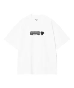 Camisetas Hombre Carhartt WIP Deconstructed Tren Blanca
