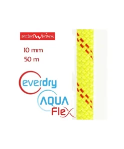 canyon 10 mm aquaflex everdry – cuerda para barrancos 50 m (amarilla) – edelweiss