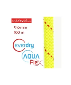 canyon 9,6 mm aquaflex everdry – cuerda para barrancos 100 m (amarilla) – edelweiss