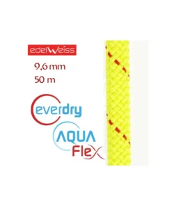 canyon 9,6 mm aquaflex everdry – cuerda para barrancos 50 m (amarilla) – edelweiss