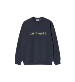 Sudadera Carhartt WIP Carhartt Sweatshirt Deep Night-Gentle Green