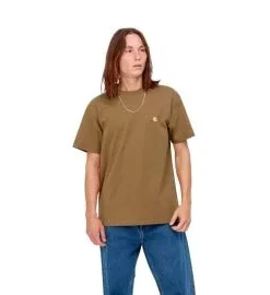Camiseta Carhartt WIP Chase Hamilton Brown-Gold