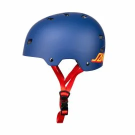 Casco Skate Bullet x Santa Cruz Strip Logo Matt Blue