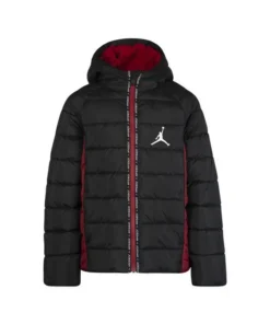 Cazadora Niño Jordan Heavy Negro Rojo
