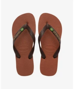 Chanclas Havaianas Logo Brasil Unisex