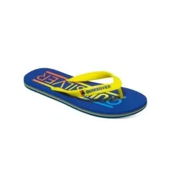 Chanclas Molokai Wordmark Youth Azul-Amarillo