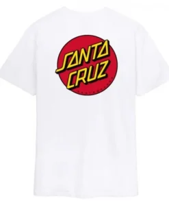 Santa Cruz Classic Dot Chest white camiseta