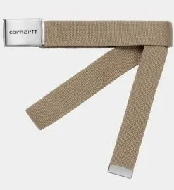 Cinturón Carhartt WIP Clip Belt Chrome Beige