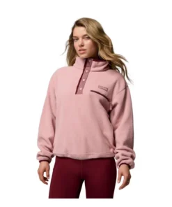 Forro polar Columbia Helvetia II Cropped Mujer Eraser Pink