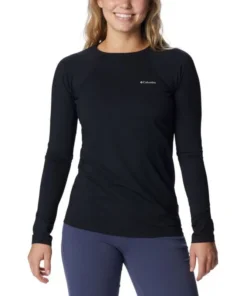 Camiseta Columbia Midweight Stretch Long Sleeve Top Mujer Black