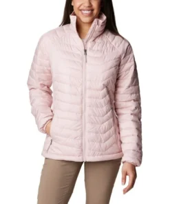 Chaqueta Columbia Powder Lite Mujer Dusty Pink