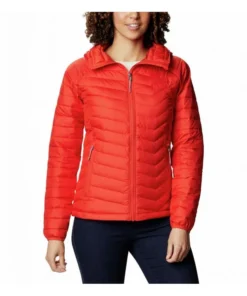 Chaqueta Columbia Powder Lite Hooded Mujer Bold Orange