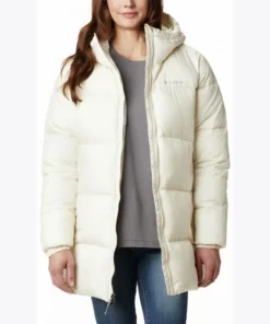 Chaqueta Columbia Puffect Mid Mujer Chalk
